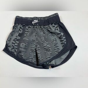 Nike dri fit XS women’s athletic shorts grey black high waist (bin EE)